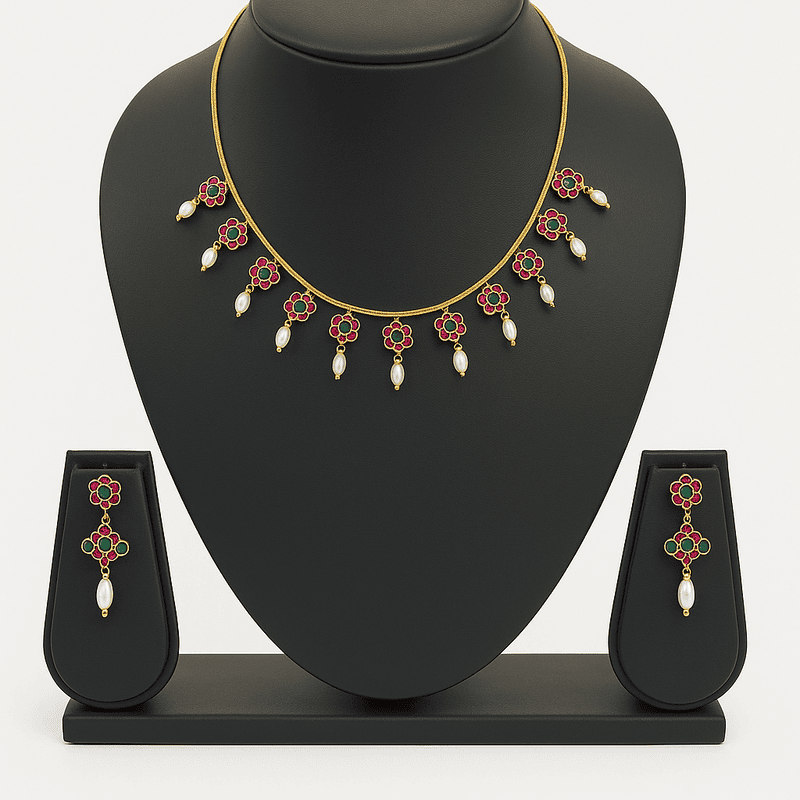 Pearl Blossom Necklace Set Pearl Blossom Necklace Set