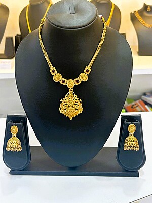 Royal Lakshmi Temple Necklace Set
