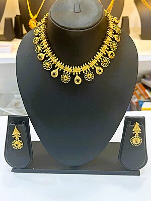 Peacock Bloom Necklace Set